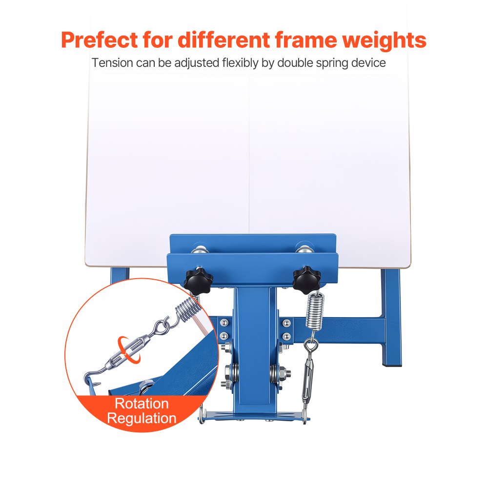 VEVOR Screen Printing Machine 1 Color 1 Station Silk Screen Printing Press, 21.3 x 17.7 in Platen, Adjustable Tension, Powder-Coated Carbon Steel, for T-shirt Clothing DIY, Home and Commercial Use