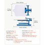 VEVOR Screen Printing Machine 1 Color 1 Station Silk Screen Printing Press, 21.3 x 17.7 in Platen, Adjustable Tension, Powder-Coated Carbon Steel, for T-shirt Clothing DIY, Home and Commercial Use