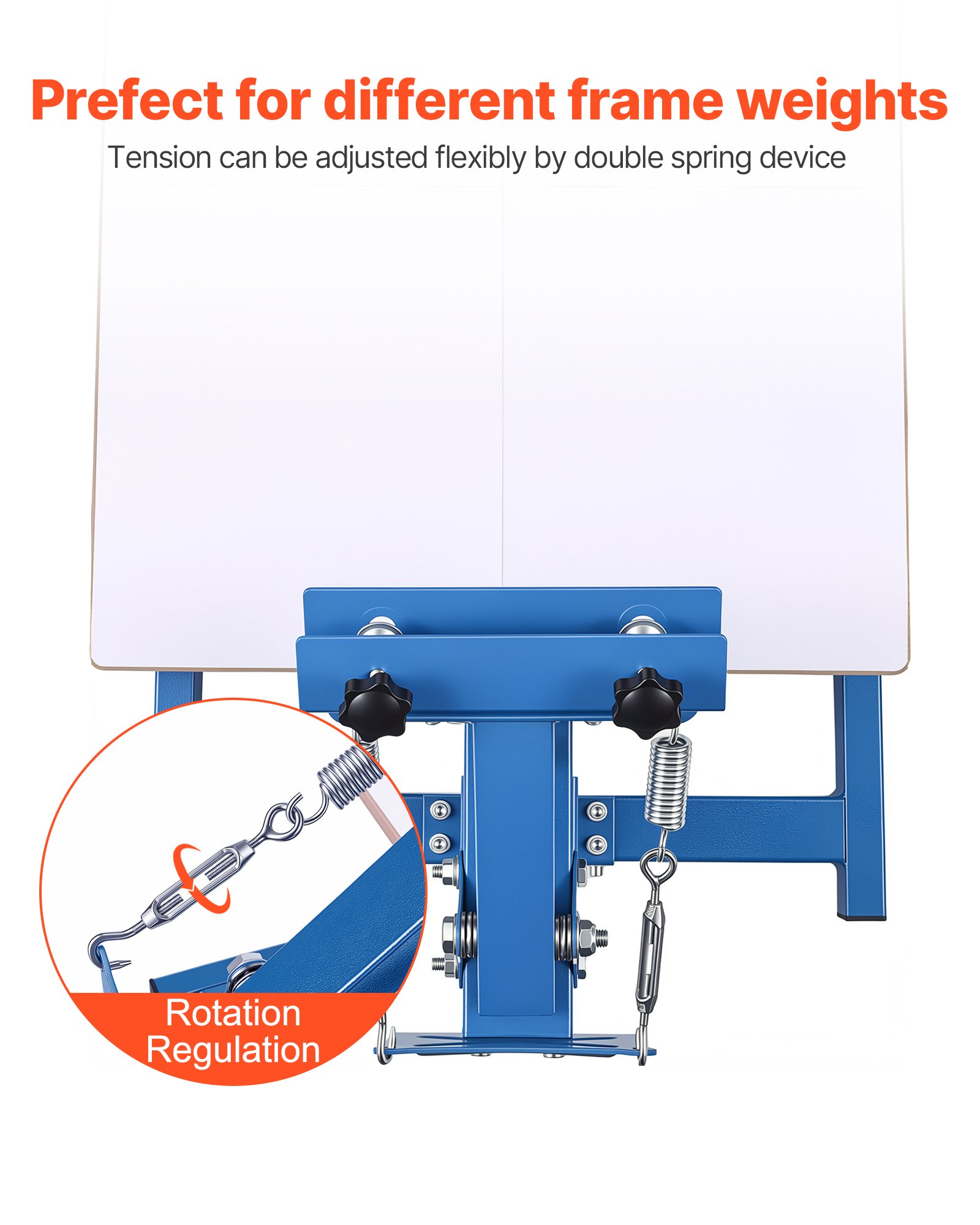 VEVOR Screen Printing Machine 1 Color 1 Station Silk Screen Printing Press, 21.3 x 17.7 in Platen, Adjustable Tension, Powder-Coated Carbon Steel, for T-shirt Clothing DIY, Home and Commercial Use