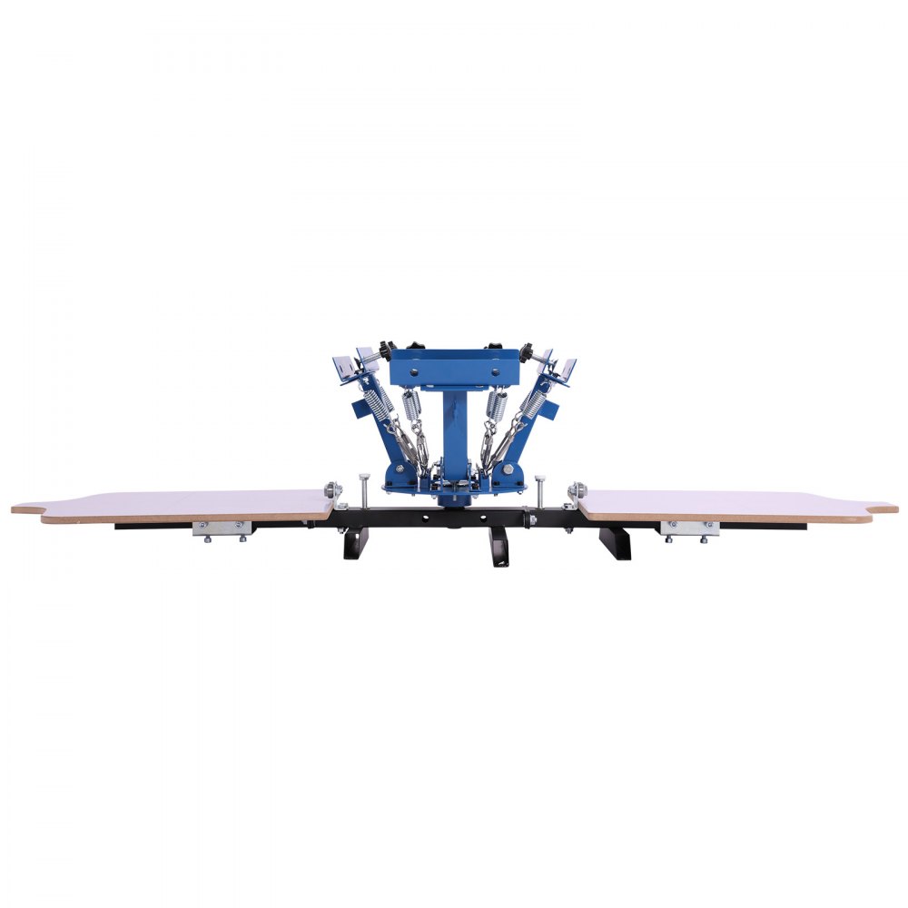 VEVOR Screen Printing Machine 4 Color 2 Station Silk Screen Printing Press, 21.3 x 17.7 in, 360° Rotatable, Accurate Positioning, Powder-Coated Carbon Steel, for T-shirt DIY, Home and Commercial