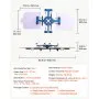 VEVOR Screen Printing Machine 4 Color 2 Station Silk Screen Printing Press, 21.3 x 17.7 in, 360° Rotatable, Accurate Positioning, Powder-Coated Carbon Steel, for T-shirt DIY, Home and Commercial