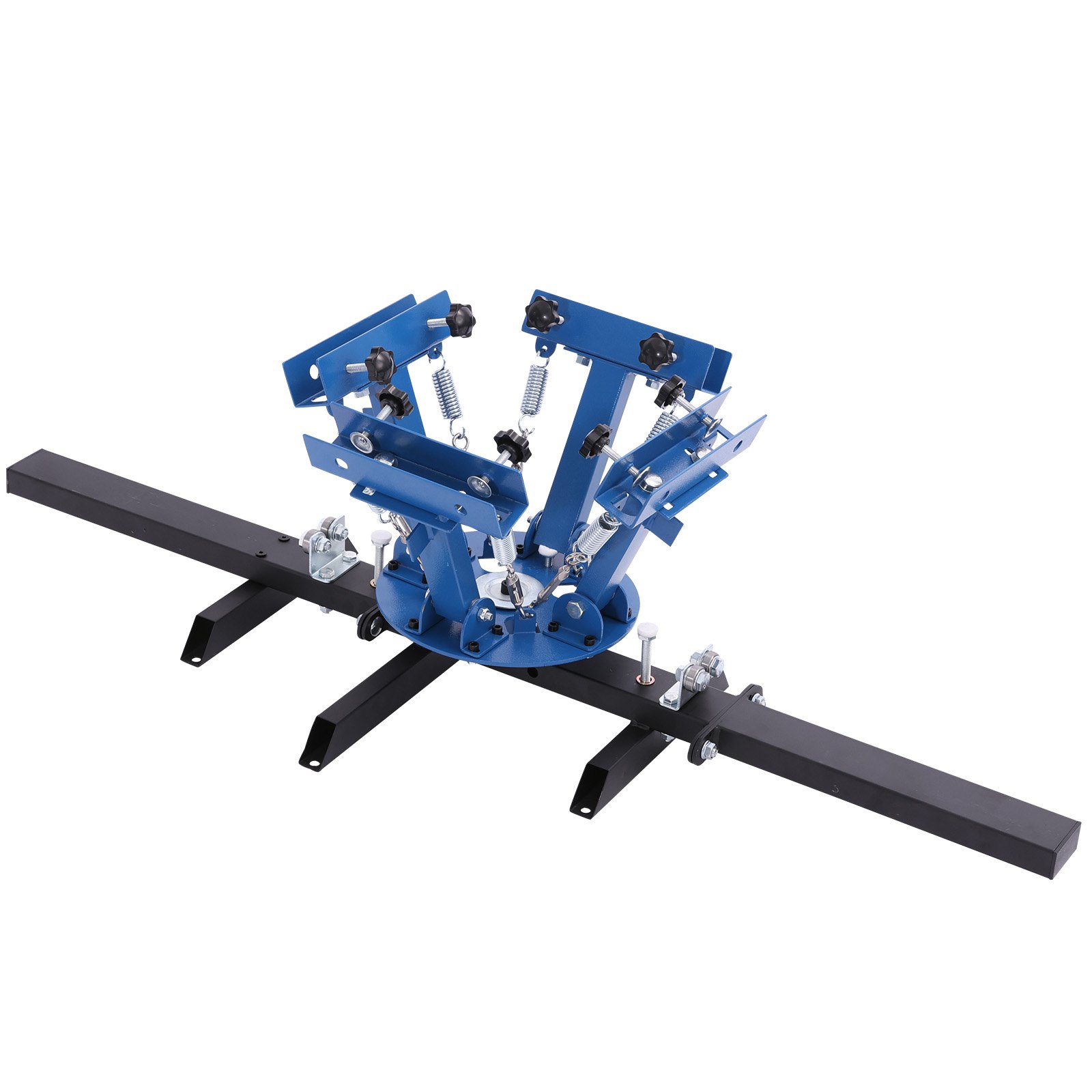 VEVOR Screen Printing Machine 4 Color 2 Station Silk Screen Printing Press, 21.3 x 17.7 in, 360° Rotatable, Accurate Positioning, Powder-Coated Carbon Steel, for T-shirt DIY, Home and Commercial