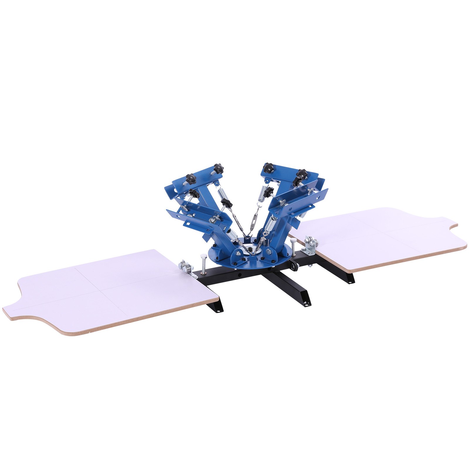 VEVOR Screen Printing Machine 4 Color 2 Station Silk Screen Printing Press, 21.3 x 17.7 in, 360° Rotatable, Accurate Positioning, Powder-Coated Carbon Steel, for T-shirt DIY, Home and Commercial