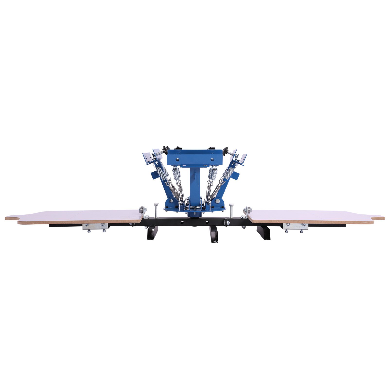 VEVOR Screen Printing Machine 4 Color 2 Station Silk Screen Printing Press, 21.3 x 17.7 in, 360° Rotatable, Accurate Positioning, Powder-Coated Carbon Steel, for T-shirt DIY, Home and Commercial