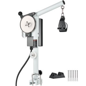 VEVOR Line Hauler Pot Puller, 12V DC 1200W, Line Hauler Winch Holds 198 lbs Lift Capacity, Line Speed of 115 ft/min, 360° Rotation & Corrosion-Resistant, Crab Pot Puller for Crab, Shrimp, Lobster Traps | VEVOR US