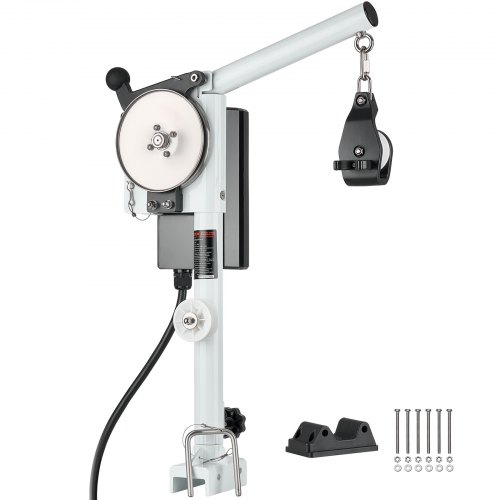 VEVOR Line Hauler Pot Puller, 12V DC 1200W, Line Hauler Winch Holds 90 kg Lift Capacity, Line Speed of 35 m/min, 360° Rotation & Corrosion-Resistant, Crab Pot Puller for Crab, Shrimp, Lobster Traps