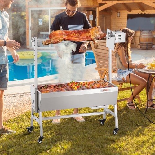 Barbecue spit with motor steel 1000 mm Grillspieß Rotisserie Rôtissoire Barbecue spit with motor steel 1000 mm Grillspieß Rotisserie Rôtissoire