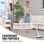 VEVOR Cordless Electric Mop, Up to 70 mins Powerful Battery, Electric Spin Mop with Dual Spinning Mop Heads, 4 Microfiber Pads & 2 Floor Scrubber Pads, for Hardwood Floor/Bathroom/Tile Floor Cleaning