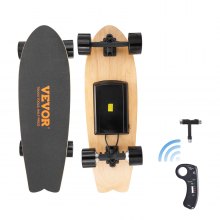 VEVOR Electric Skateboard with Remote, 13.7 Mph Top Speed & 7.5 Miles Max Range Skateboard Longboard, 3 Speeds Adjustment Skateboards, Easy Carry Handle Design, Suitable for Adults & Teens Beginners