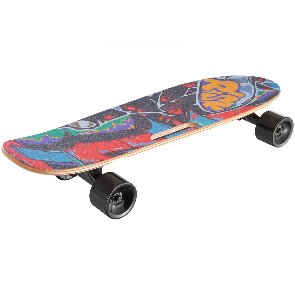 VEVOR Electric Skateboard with Remote, 9.3 Mph Top Speed & 5 Miles Max Range Skateboard Longboard, 3 Speeds Adjustment Skateboards, Easy Carry Handle Design, Suitable for Adul Tested to UL Standards