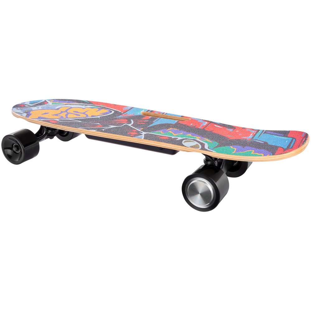 VEVOR Electric Skateboard with Remote, 9.3 Mph Top Speed & 5 Miles Max Range Skateboard Longboard, 3 Speeds Adjustment Skateboards, Easy Carry Handle Design, Suitable for Adul Tested to UL Standards