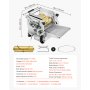 VEVOR Electric Tortilla Maker, Automatic Corn Tortilla Making Machine with Non-Stick Coating and Two Molds(4 in + 6 in), Electric Chapatti Machine Suitable for Produce Sopes Pita Tortilla Pizza