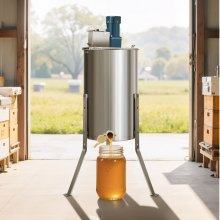 VEVOR Electric Honey Extractor 3 Frame Honey Spinner Beekeeping Stainless Steel