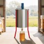 VEVOR Electric Honey Extractor, 6 Frame Honey Spinner with Transparent Lid, 140W Stainless Steel Honeycomb Drum Spinner, Height Adjustable, Honeycomb Extraction Equipment for Beekeeping