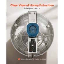 Electric Honey Extractor 6 Frame Beekeeping Honeycomb Spinner Stainless Steel
