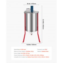 Electric Honey Extractor 6 Frame Beekeeping Honeycomb Spinner Stainless Steel