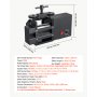 VEVOR Rolling Mill 4-in-1 Flat Square Round Half-Round Electric Roller Mill, Jewelry DIY Tool, 0.03-7 mm Adjustable Thickness, Stable & Even Rolling, for Pressing Ductile Metals, Gold, Silver, Copper