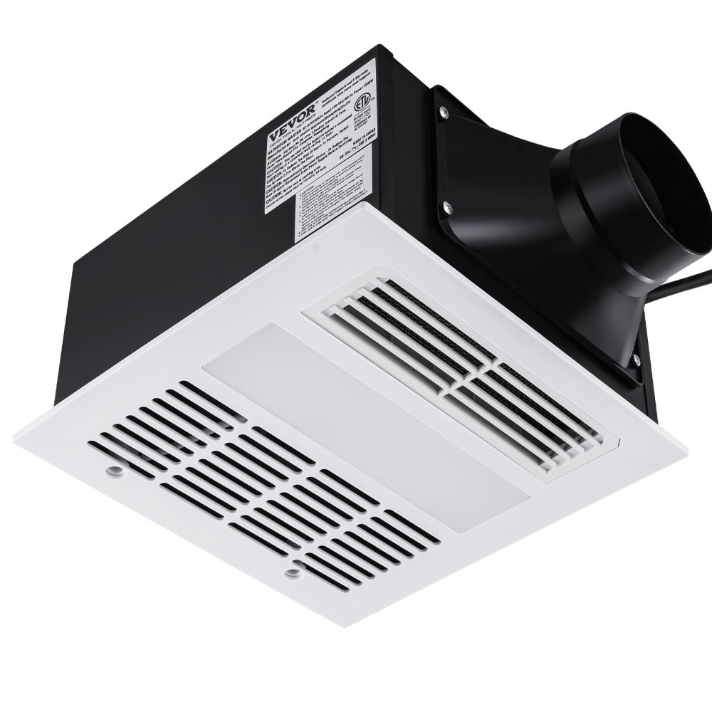 Extractor de baño ultra silencioso 1.0 Sones montaje en techo blanco  ventilador de ventilación 110 CFM para el hogar, baño, oficina, hotel