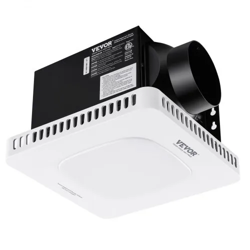VEVOR Bathroom Exhaust Fan, 110 CFM High-Efficiency Ventilation, 1.5sones Low Noise Operation All-Copper Motor, Energy-Saving Bathroom Ceiling Fan, No Need For Attic Access, For Various Ceilings