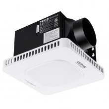 VEVOR Bathroom Exhaust Fan, 110 CFM High-Efficiency Ventilation, 1.5sones Low Noise Operation All-Copper Motor, Energy-Saving Bathroom Ceiling Fan, No Need For Attic Access, For Various Ceilings