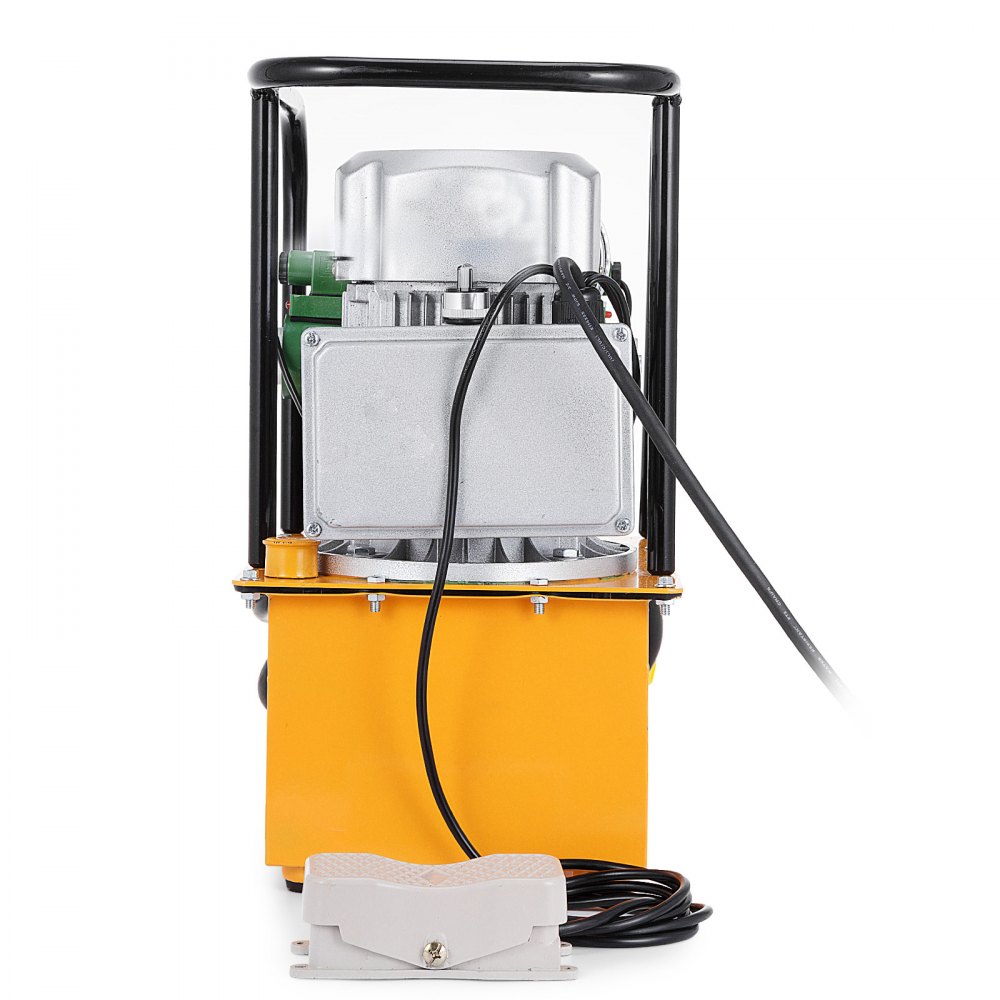 VEVOR 10152 PSI Hydraulic Electric Pump 750W Double Acting Hydraulic Driven Pump 110V 7L Solenoid Pedal Hydraulic Power Pack Cylinder Hydraulic Pump