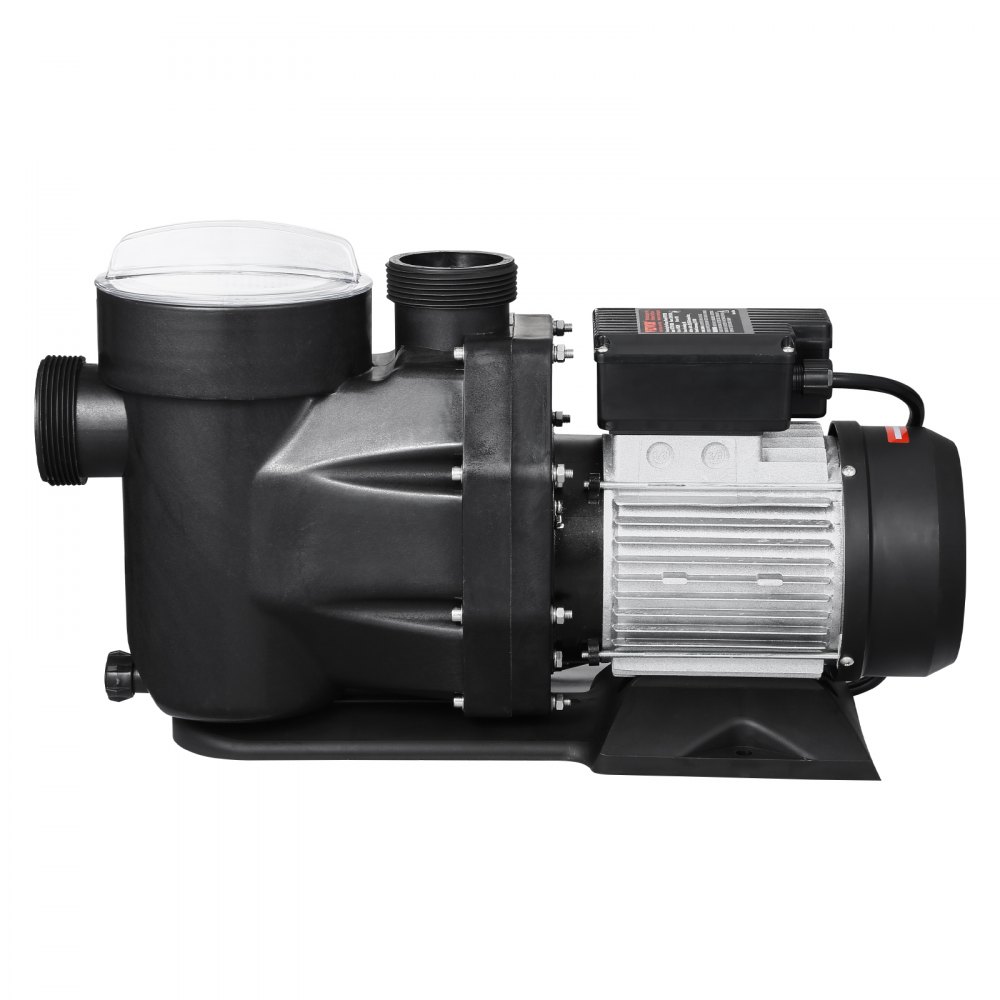 VEVOR Above Ground Pool Pump, 3 HP, 149 GPM Max Flow Single Speed Swimming Pool Pump, 220V 3450 RPM 42 ft Max Head Lift with PP Shell Strainer Basket, 122°F Max Water Temp, for Hot Tubs Spas, No Plug