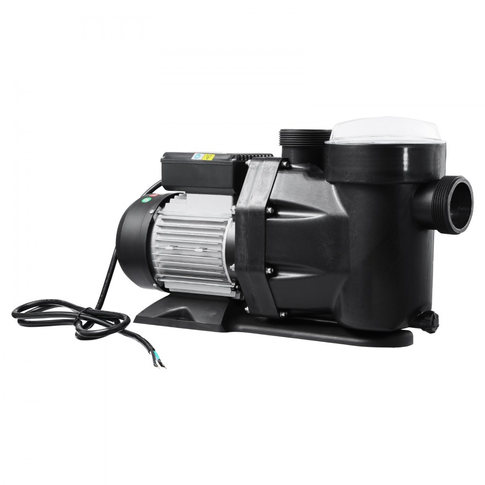 VEVOR Above Ground Pool Pump, 3 HP, 149 GPM Max Flow Single Speed Swimming Pool Pump, 220V 3450 RPM 42 ft Max Head Lift with PP Shell Strainer Basket, 122°F Max Water Temp, for Hot Tubs Spas, No Plug