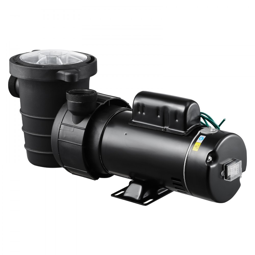 VEVOR Above Ground Pool Pump, 1.5HP/0.35HP, Dual Speed Swimming Pool Pump, High 110 GPM 54 ft Lift, Low 52 GPM 14 ft Lift, 110V 3450 RPM with Strainer Basket, 122°F Max Water Temp, for Hot Tubs Spas