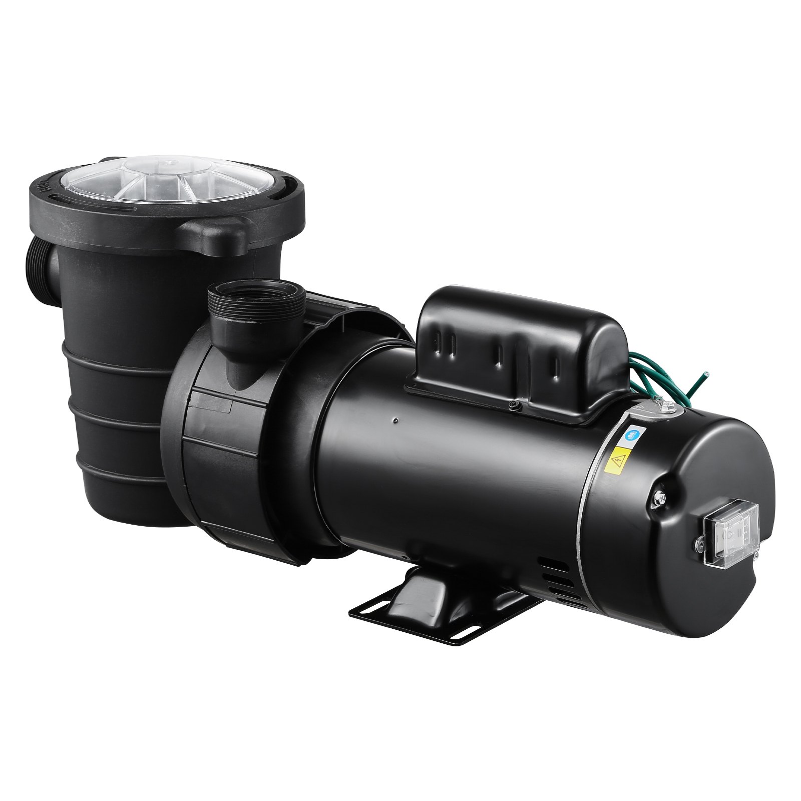 VEVOR Above Ground Pool Pump, 1.5HP/0.35HP, Dual Speed Swimming Pool Pump, High 110 GPM 54 ft Lift, Low 52 GPM 14 ft Lift, 110V 3450 RPM with Strainer Basket, 122°F Max Water Temp, for Hot Tubs Spas