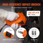 VEVOR electric car jack high-efficiency impact wrench with 450±10% n.m torque and 2 x sleeves.