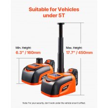 Electric Car Jack 5 Tons /11000 lbs Portable Jack kit with Remote Control