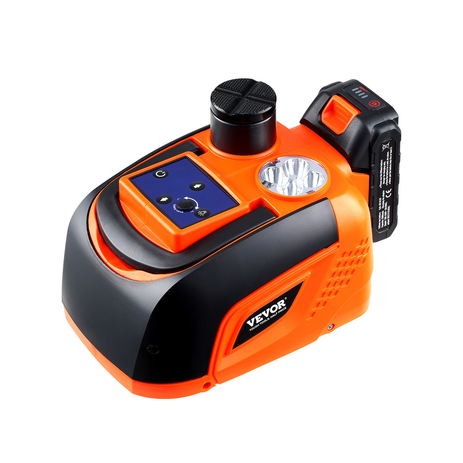 VEVOR Electric Car Jack, 5 Tons /11000 lbs, Adjustable Electric Scissor Jack with High Load Capacity, Tire Change Replacement with LED Light & Remote Control, Portable Jack kit for Sedan, SUV, Truck