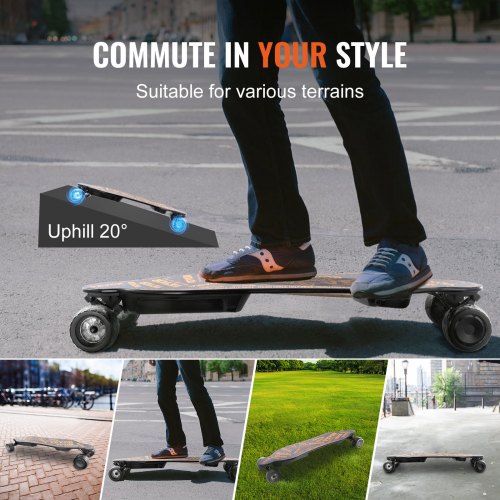VEVOR Patineta eléctrica VEVOR con control remoto, velocidad