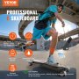 VEVOR electric longboard skateboard with speeds up to 25 mph, 21.7 miles range, and 265 lbs load capacity.