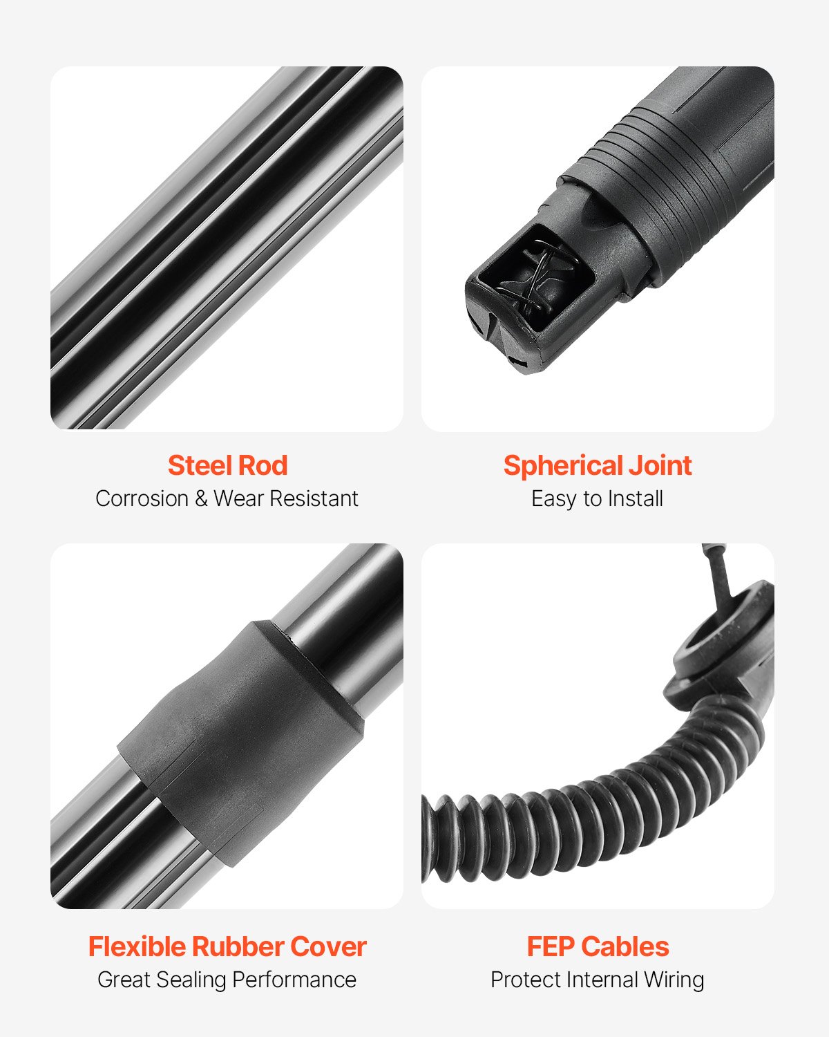 VEVOR Rear Left & Right Tailgate Power Lift Support, Compatible with 2015-2020 Skoda Superb III 3V5 Estate, Electric Tailgate Liftgate Power Hatch Shock Strut Replace OE# 3V9827851B 3V9827852B (2PCS)