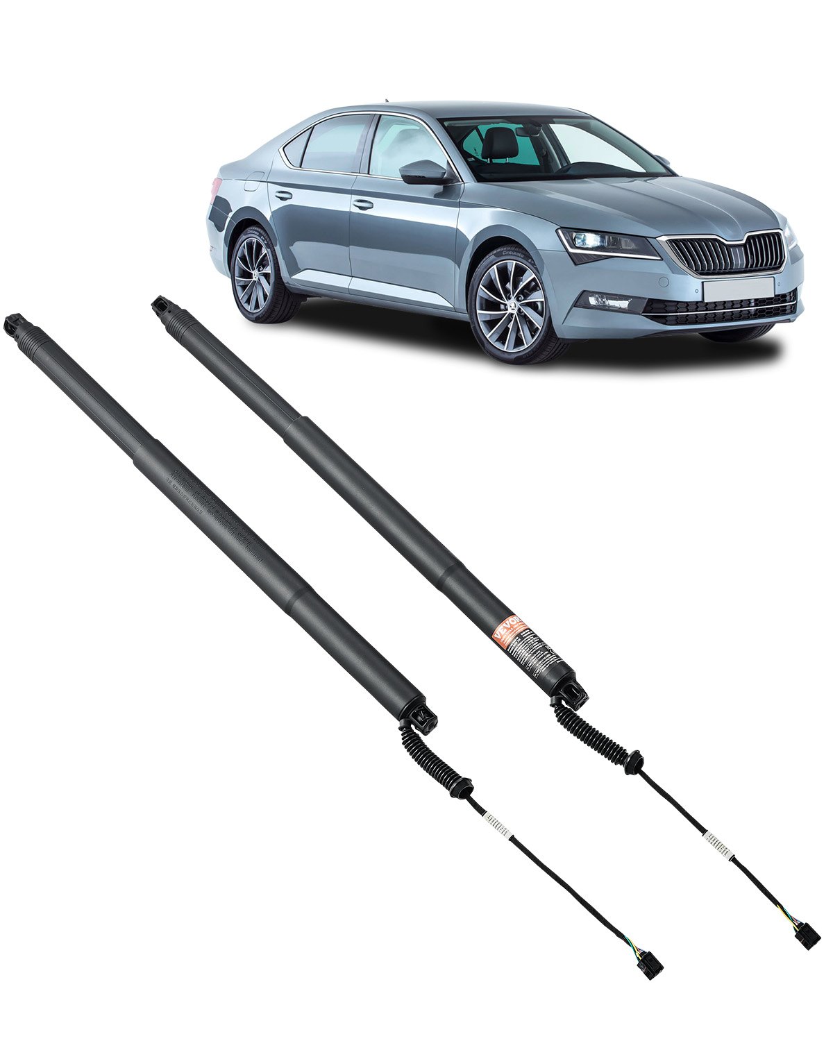VEVOR Rear Left & Right Tailgate Power Lift Support, Compatible with 2015-2020 Skoda Superb III 3V5 Estate, Electric Tailgate Liftgate Power Hatch Shock Strut Replace OE# 3V9827851B 3V9827852B (2PCS)