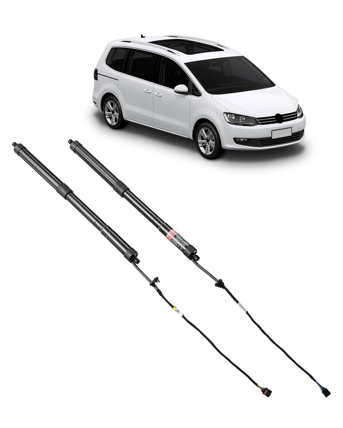 VEVOR Rear Left & Right Tailgate Power Lift Support, Compatible with 2010-2023 VW Sharan (7N,7N1,7N2), Electric Tailgate Liftgate Power Hatch Shock Strut Replace OE# 7N0827851E 7N0827851G (2PCS)