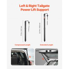 VEVOR 2PCS Rear Liftgate Power Struts Compatible with 2014-2020 Rogue/X-Trail