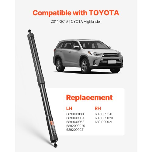 Rear Left & Right Tailgate Power Lift Support, Compatible With 2014-2020 N