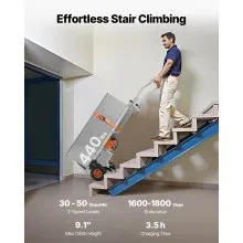 Electric Stair Climbing Dolly 440lbs Capacity Stair Climbing Hand Trucks
