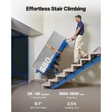Electric Stair Climbing Dolly 880lbs Capacity Stair Climbing Hand Trucks Blue