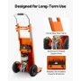 Electric Stair Climbing Dolly 880lbs Capacity Stair Climbing Hand Trucks Orange