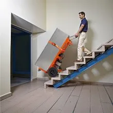 Electric Stair Climbing Dolly 880lbs Capacity Stair Climbing Hand Trucks Orange