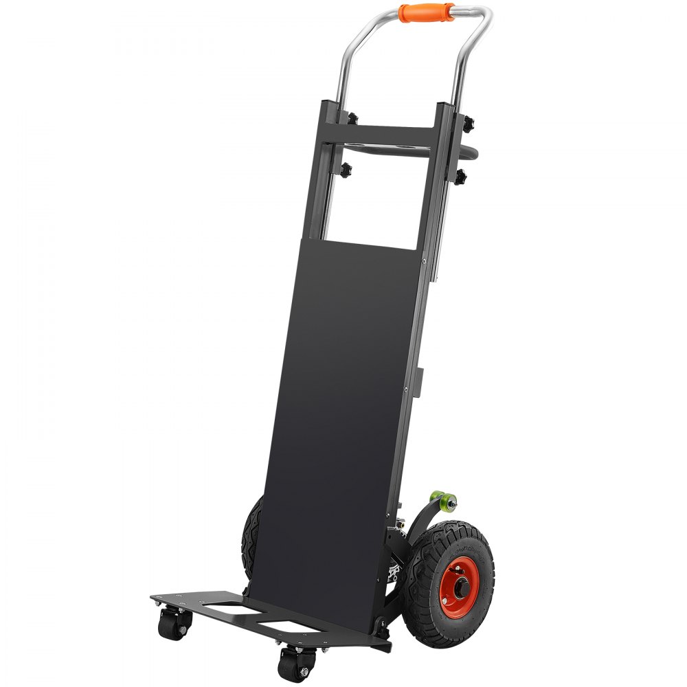 VEVOR Electric Stair Climbing Dolly, 880lbs Electric Stair Climbing Hand Trucks with 157.5in Rope & Extendable Handle, Heavy Duty Stair Climber for Warehouse Logistics, Moving Furniture(Black)