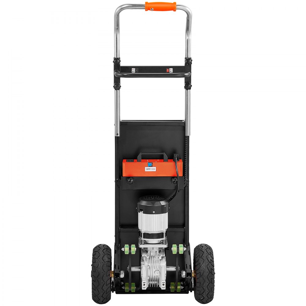VEVOR Electric Stair Climbing Dolly, 880lbs Electric Stair Climbing Hand Trucks with 157.5in Rope & Extendable Handle, Heavy Duty Stair Climber for Warehouse Logistics, Moving Furniture(Black)