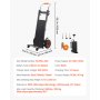 VEVOR Electric Stair Climbing Dolly, 880lbs Electric Stair Climbing Hand Trucks with 157.5in Rope & Extendable Handle, Heavy Duty Stair Climber for Warehouse Logistics, Moving Furniture(Black)