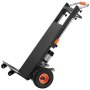 VEVOR Electric Stair Climbing Dolly, 880lbs Electric Stair Climbing Hand Trucks with 157.5in Rope & Extendable Handle, Heavy Duty Stair Climber for Warehouse Logistics, Moving Furniture(Black)