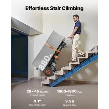 Electric Stair Climbing Dolly 880lbs Capacity Stair Climbing Hand Trucks Black