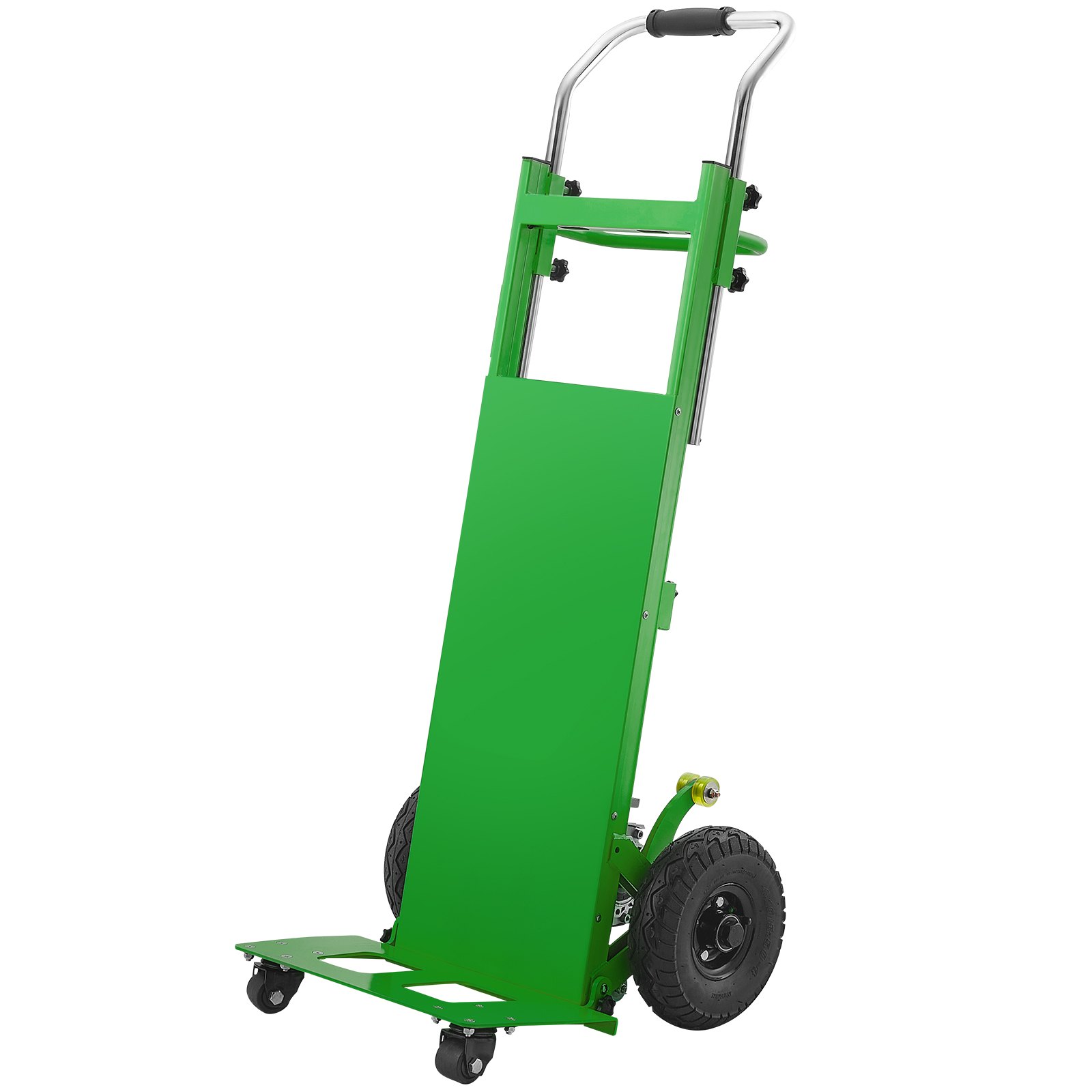 VEVOR Electric Stair Climbing Dolly, 880lbs Electric Stair Climbing Hand Trucks with 157.5in Rope & Extendable Handle, Heavy Duty Stair Climber for Warehouse Logistics, Moving Furniture(Green)