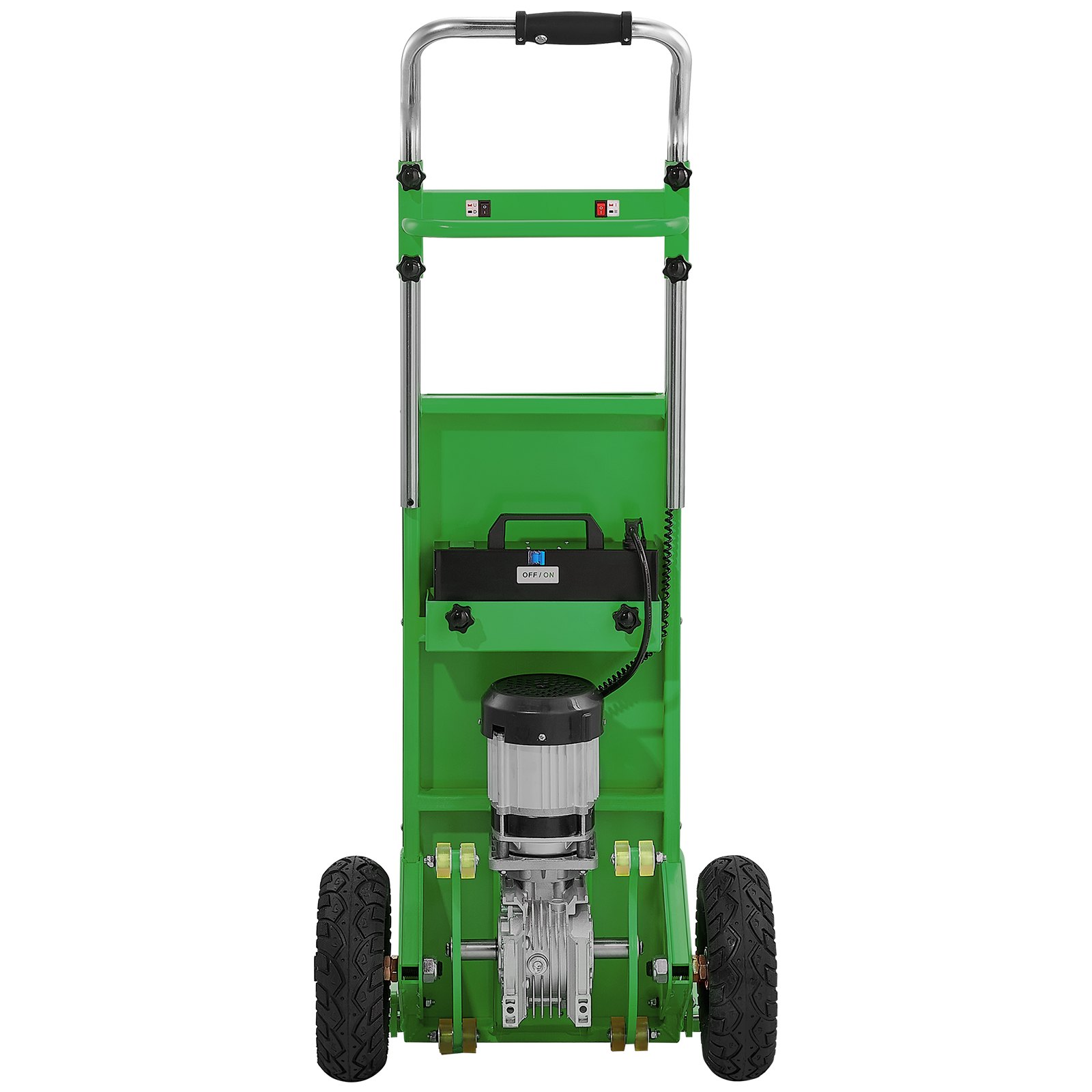 VEVOR Electric Stair Climbing Dolly, 880lbs Electric Stair Climbing Hand Trucks with 157.5in Rope & Extendable Handle, Heavy Duty Stair Climber for Warehouse Logistics, Moving Furniture(Green)